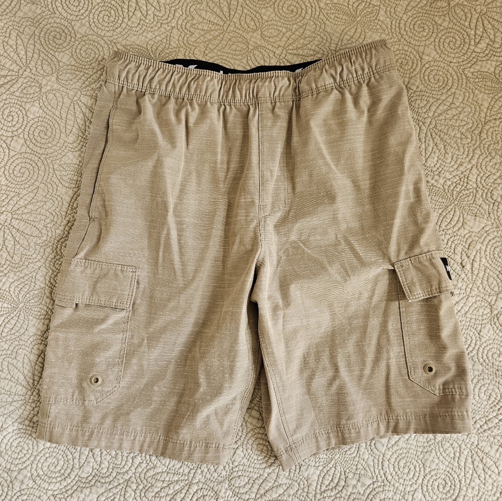 Hurley Hybrid Shorts Casual Beige, Tan, boys medium